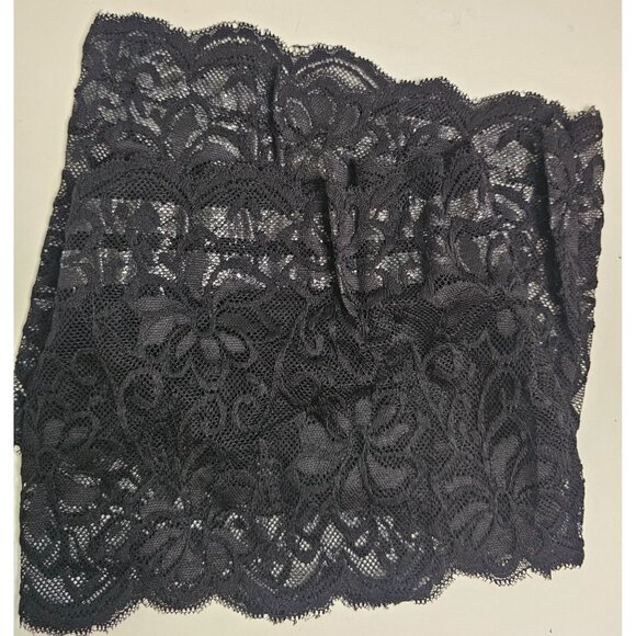 Black Stretch Lace Thigh Bands Anti-chafing Floral XL size CWide - Picture 3 of 6